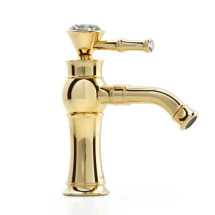 Orka Topkapı Lavabo Bataryası, Altın (PVD) - TP-1452-G - Lavabo Bataryası