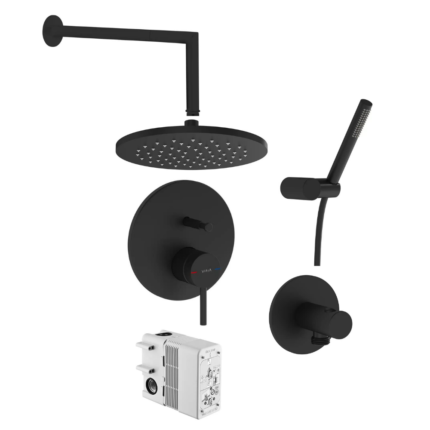 Vitra Origin Mat Siyah Ankastre Banyo Duş Seti