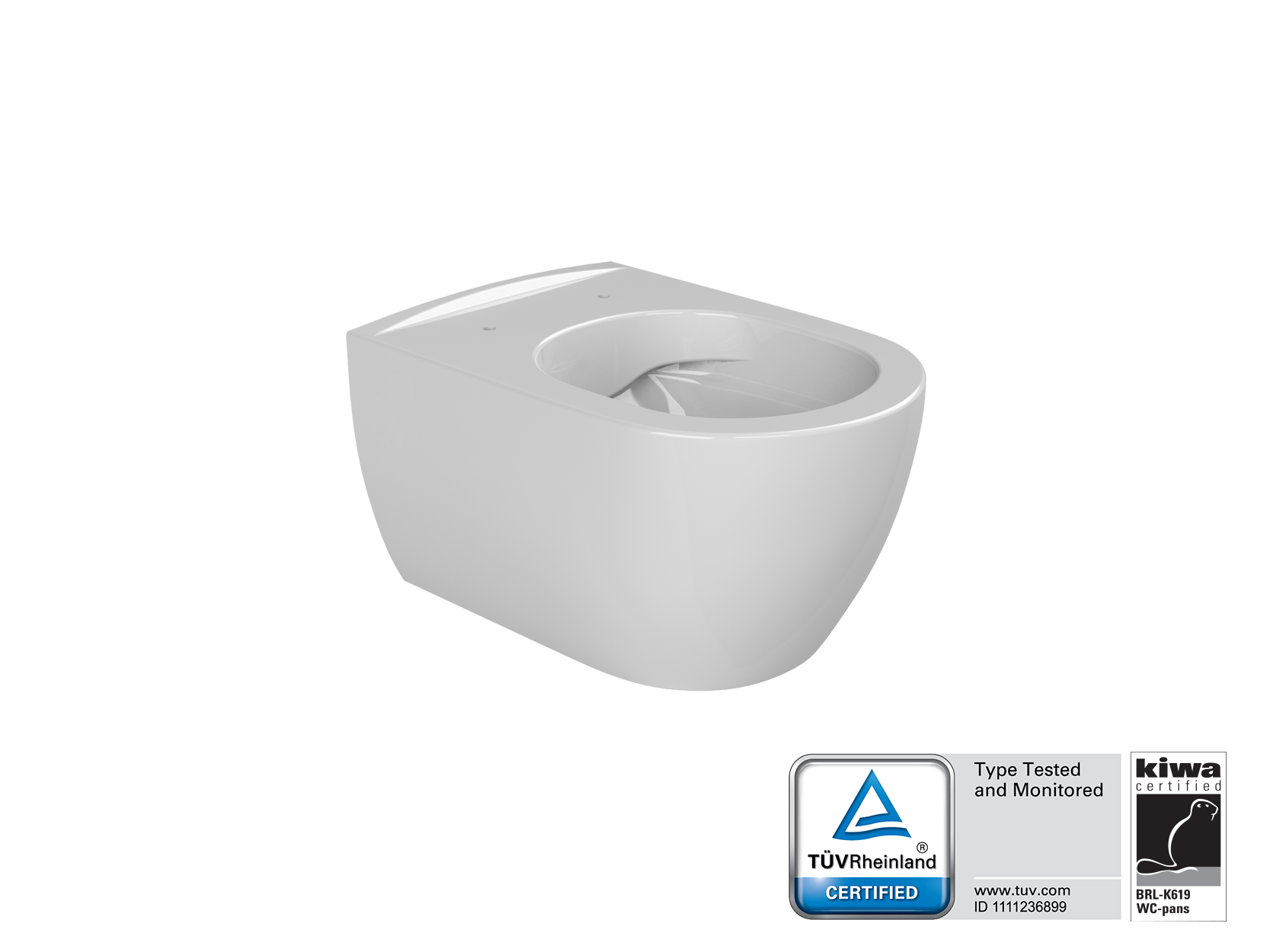 Cerastyle City Rimless Asma Klozet Cerastyle City Rimless Asma Klozet + Bella Slim Yavaş Kapanan Çek-Çıkar Klozet Kapağı (PP) - Görsel 1