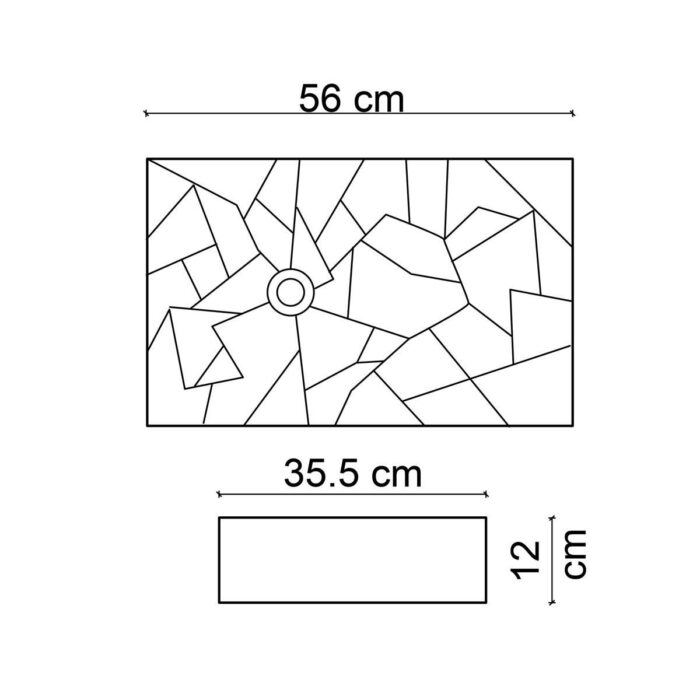 Lena E-W2000 Tezgah Üstü Lavabo Parlak Beyaz - Görsel 2