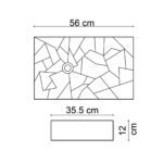 Lena E-W2000MS Tezgah Üstü Lavabo Mat Siyah - Görsel 2
