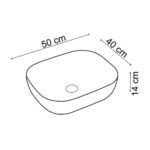 Lena EH-2031AS2 Tezgah Üstü Lavabo Parlak Altın & Siyah - Görsel 2