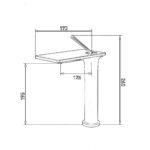 Fontana FJ-5022 Fırçalanmış Altın Yüksek Lavabo Bataryası - Görsel 2