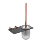 Fontana FY-90304 Mat Rose & Siyah Tuvalet Fırçası