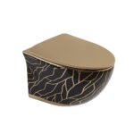 Lena ET-H203AS2 Asma Klozet Parlak Altın & Siyah