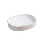 Lena EY-4712 Tezgah Üstü Lavabo Parlak Beyaz