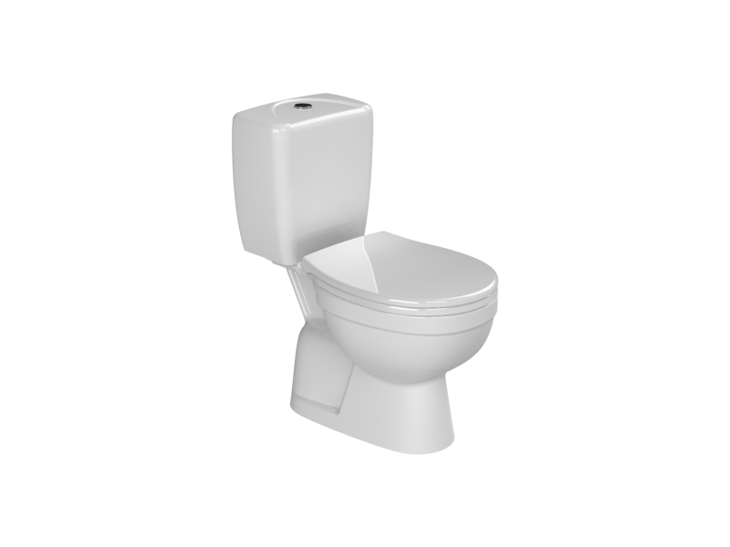 SET018008-1 Cerastyle Lila Takım Klozet (Alttan Çıkışlı) + Ova Rezervuar - Görsel 1