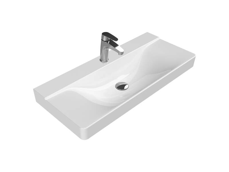 Turkuaz Yeni Mona Etajerli Lavabo 100x45 cm Turkuaz Yeni Mona Etajerli Lavabo 100x45 cm - Görsel 1