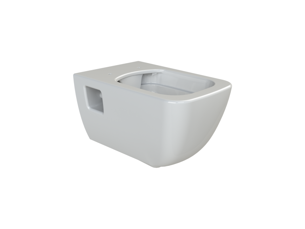Cerastyle Aqua Rimless Asma Klozet + Duru Slim Yavaş Kapanan Bas-Çıkar Klozet Kapağı Duroplast (UF) - SET007011-1 - Asma Klozet