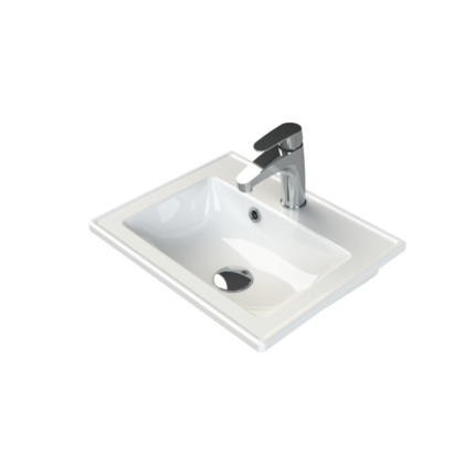 Cerastyle Arte Plus Lavabo 45x36 cm - VB082E22U003Y01102 - Dolap Uyumlu Lavabolar, Etajerli Lavabo
