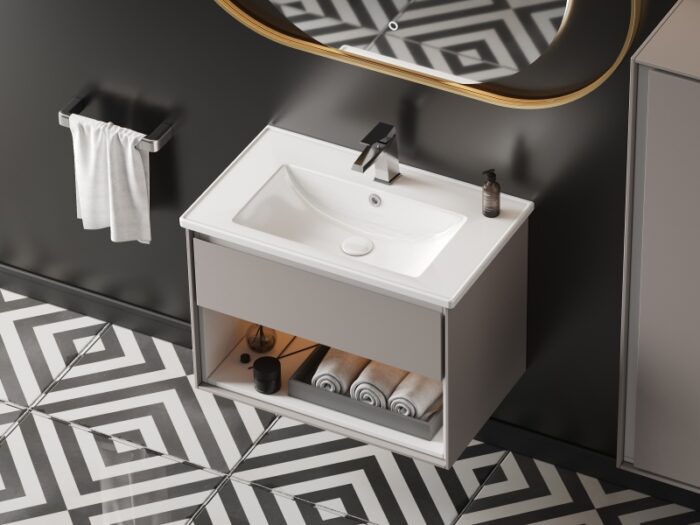 Cerastyle Arte Plus Lavabo 55x36 cm - VB082G12U003Y01102 - Dolap Uyumlu Lavabolar, Etajerli Lavabo - 1