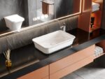 Cerastyle One Plus Tezgah Üstü Lavabo 60x38 cm (Seramik Kapak Dahil) - OC083T61W003Y01102 - Çanak Lavabo, Tezgah Üstü Lavabo - 1