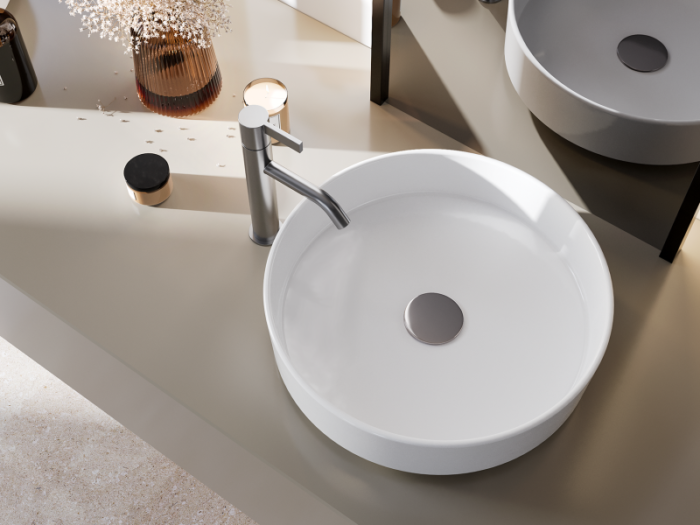 Cerastyle Suit Square Tezgah Üstü Lavabo 40x40 cm - OC065U21W003Y01102 - Çanak Lavabo, Tezgah Üstü Lavabo - 1