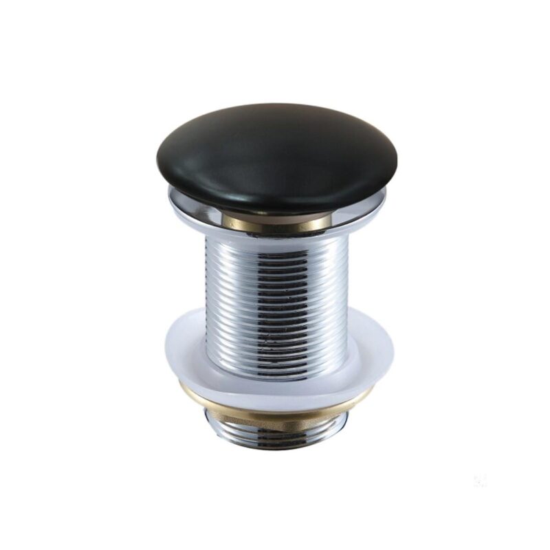 Fontana DR-09MS Mat Siyah Sifon Üst Takımı (Tahliye Deliksiz) - DR-09MS - Basmalı Sifon , Gider (Pop-Up)