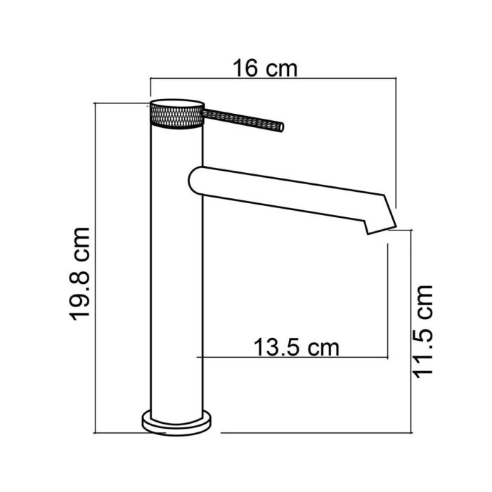 Fontana FJ-1013F Fırçalanmış Rose Lavabo Bataryası - FJ-1013F - Lavabo Bataryaları - 1