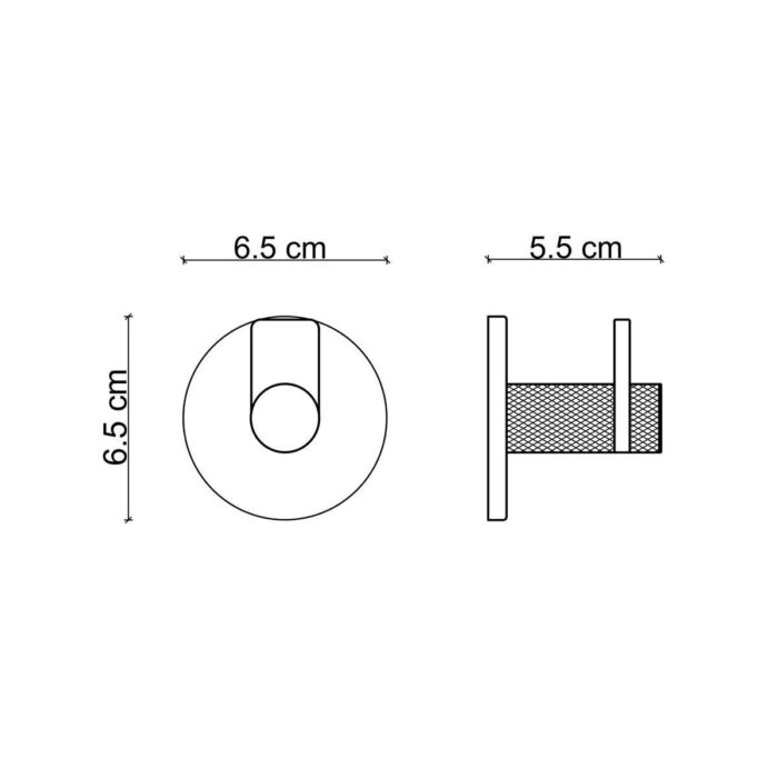 Fontana FY-90101 Mat Krom & Siyah Askı - FY-90101 - Askılık, Bornoz Askılığı - 1