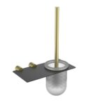 Fontana FY-90104 Mat Altın & Siyah Tuvalet Fırçası - FY-90204 - Klozet Temizleme Fırçası