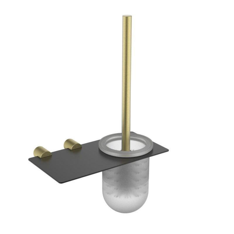 Fontana FY-90104 Mat Altın & Siyah Tuvalet Fırçası - FY-90204 - Klozet Temizleme Fırçası