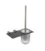 Fontana FY-90104 Mat Krom & Siyah Tuvalet Fırçası - FY-90104 - Klozet Temizleme Fırçası