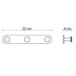 Fontana FY-90209 Mat Altın & Siyah Askı - FY-90209 - Askılık, Bornoz Askılığı - 1