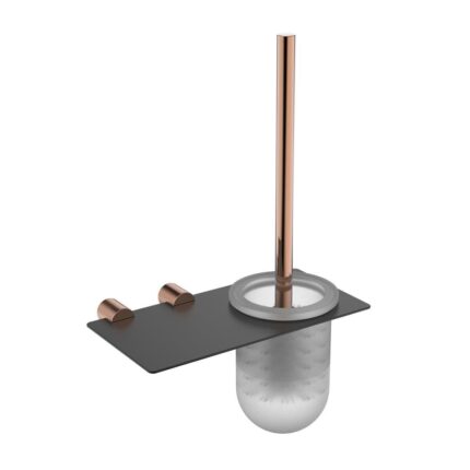 Fontana FY-90304 Mat Rose & Siyah Tuvalet Fırçası - FY-90304 - Klozet Temizleme Fırçası