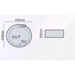 Lena E-4043 Tezgah Üstü Porselen Lavabo - E-4043 - Çanak Lavabo, Tezgah Üstü Lavabo - 1