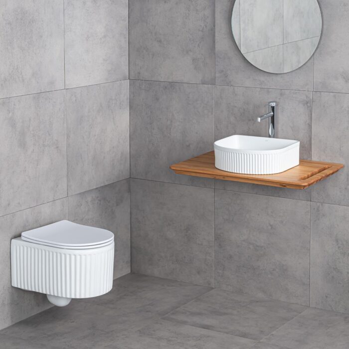 Lena ET-W1000MB Asma Klozet Mat Beyaz - ET-W1000MB - Asma Klozet - 2