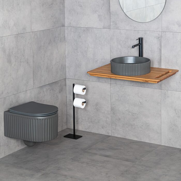 Lena ET-W1000MF Asma Klozet Mat Füme - ET-W1000MF - Asma Klozet - 2