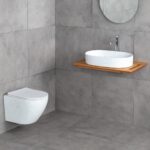 Lena ET-W1200M8 Asma Klozet Mermer Desenli Mat Beyaz - ET-W1200M8 - Asma Klozet - 2