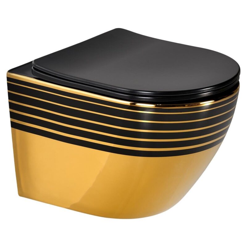 Lena ET-X4700AS Asma Klozet Altın & Siyah - ET-X4700AS - Asma Klozet