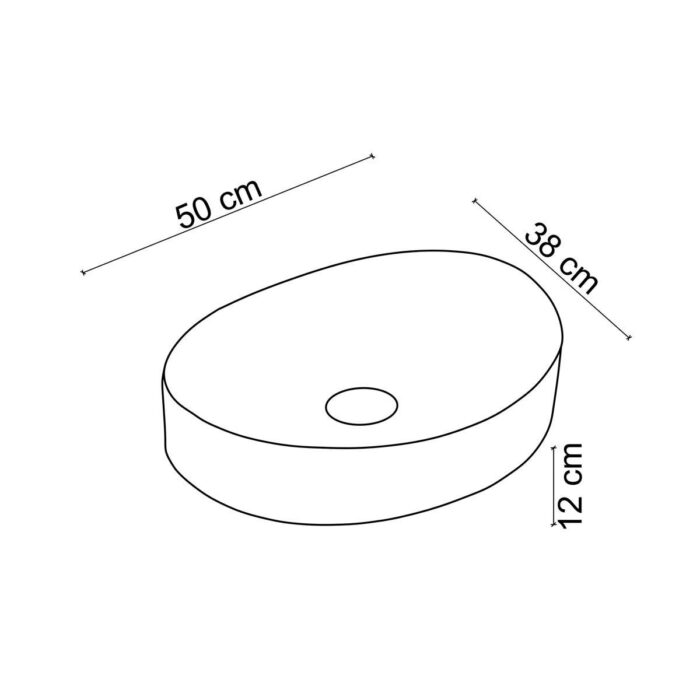Lena EY-4713MS Tezgah Üstü Lavabo Mat Siyah - EY-4713MS - Çanak Lavabo, Tezgah Üstü Lavabo - 1