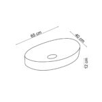 Lena EY-4714MS Tezgah Üstü Lavabo Mat Siyah - EY-4714MS - Çanak Lavabo, Tezgah Üstü Lavabo - 1