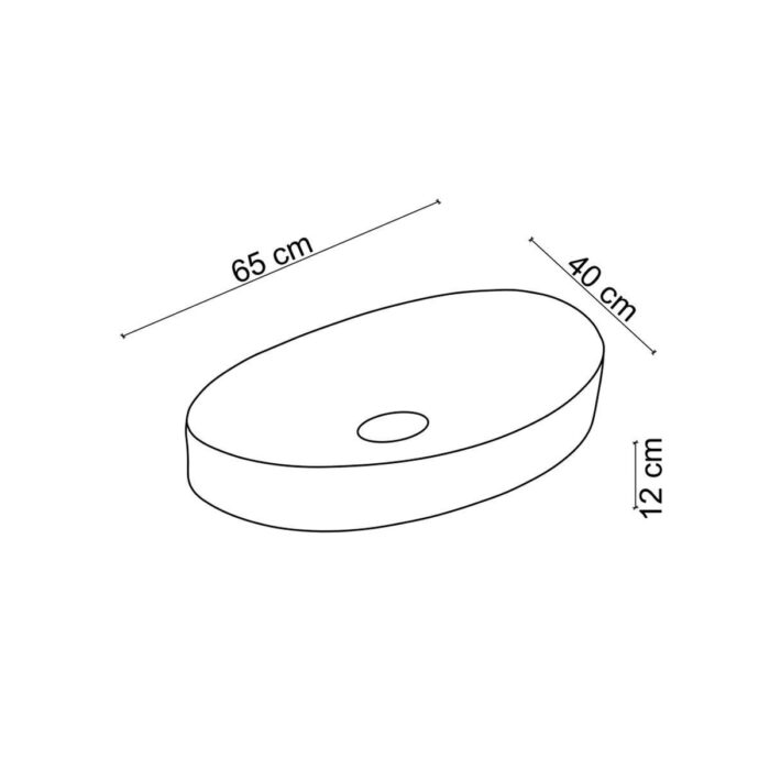 Lena EY-4714MS Tezgah Üstü Lavabo Mat Siyah - EY-4714MS - Çanak Lavabo, Tezgah Üstü Lavabo - 1