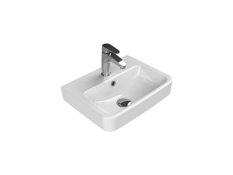 Turkuaz Duru Lavabo 45x35 cm - WB003E12U003Y01101 - Ayaklı Lavabo