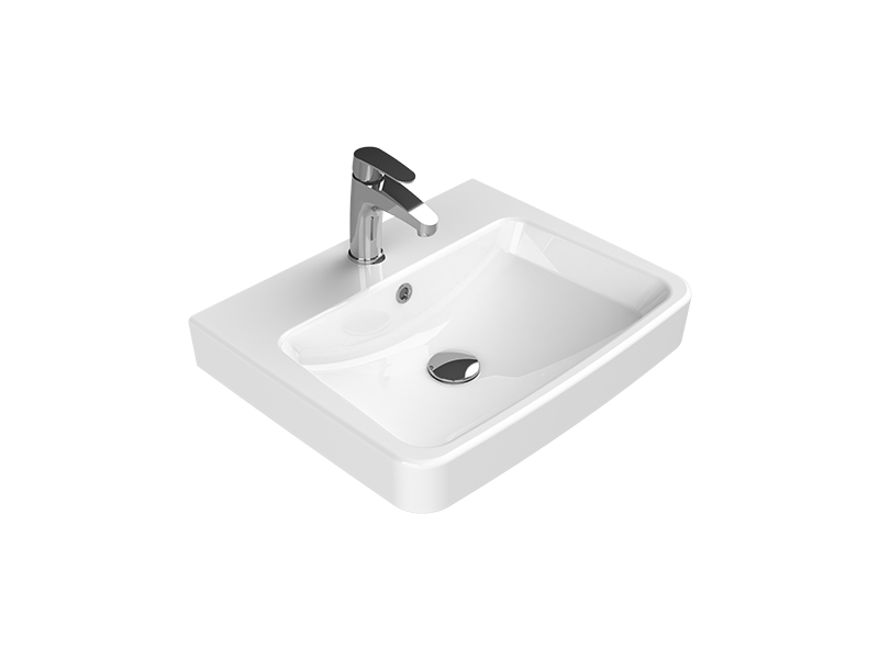 Turkuaz Duru Lavabo 55x45 cm - WB003G72U003Y01101 - Ayaklı Lavabo