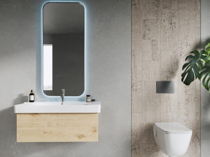 Turkuaz Yeni Mona Etajerli Lavabo 60x45 cm - VB006H92U003Y01102 - Dolap Uyumlu Lavabolar, Etajerli Lavabo - 2