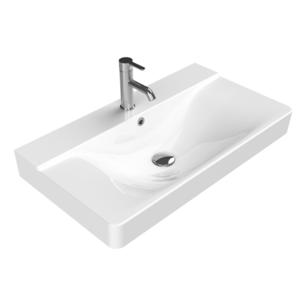 Turkuaz Yeni Mona Etajerli Lavabo 80x45 cm - VB006S42U003Y01102 - Etajerli Lavabo