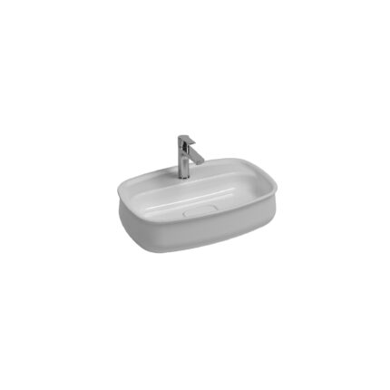Isvea Fluido Tezgah Üstü Lavabo 60 cm - 10FDS6060I - Çanak Lavabo, Tezgah Üstü Lavabo