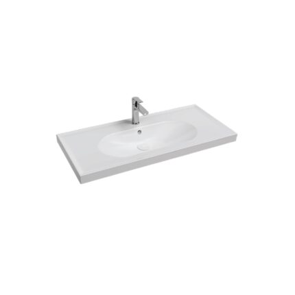 Isvea Sistema R Tezgah Üstü Lavabo, 100 cm - 10SR50100 - Çanak Lavabo, Tezgah Üstü Lavabo