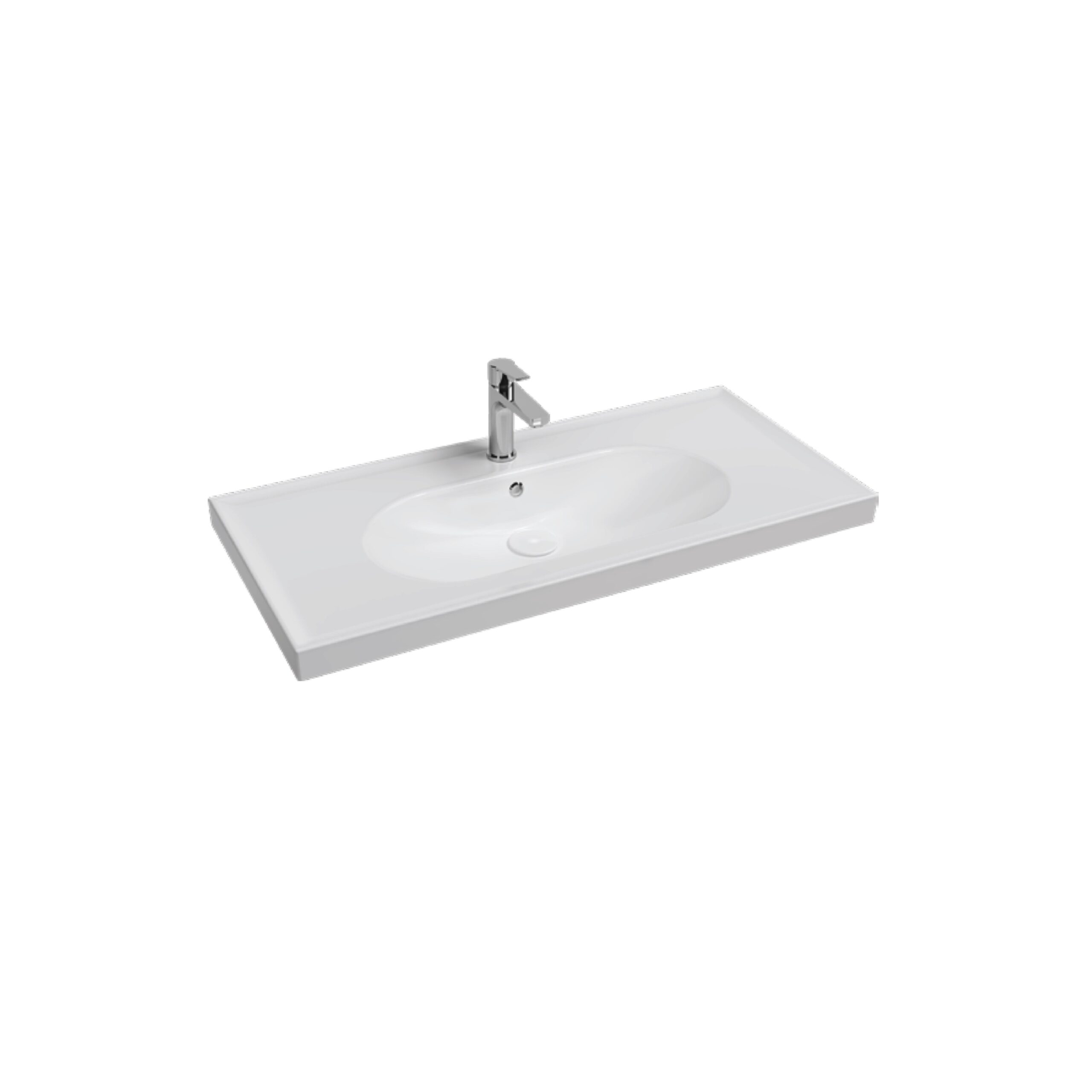 isvea sistema r tezgah ustu lavabo 100 cm 10SR50100 Isvea Sistema R Tezgah Üstü Lavabo, 100 cm - 10SR50100 - Çanak Lavabo, Tezgah Üstü Lavabo