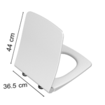 Vitra Metropole Klozet Kapağı Slim, Duroplast, Yavaş Kapanır, Kolay Sök-Tak, Metal Menteşeli, Beyaz - Görsel 2