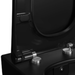 Vitra Metropole Klozet Kapağı Slim, Duroplast, Yavaş Kapanır, Kolay Sök-Tak, Metal Menteşeli, Mat Siyah - Görsel 2