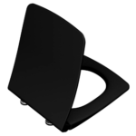 Vitra Metropole Klozet Kapağı Slim, Duroplast, Yavaş Kapanır, Kolay Sök-Tak, Metal Menteşeli, Mat Siyah