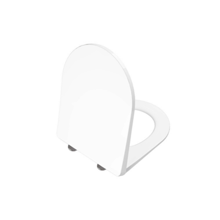 Vitra Universal Round Klozet Kapağı Super Slim, Duroplast, Yavaş Kapanır, Kolay Sök-Tak, Metal Menteşeli, Beyaz