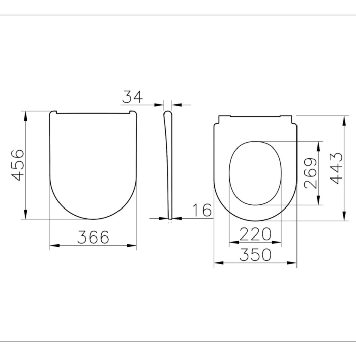 Vitra Universal Round Klozet Kapağı Super Slim, Duroplast, Yavaş Kapanır, Kolay Sök-Tak, Metal Menteşeli, Beyaz - Görsel 5