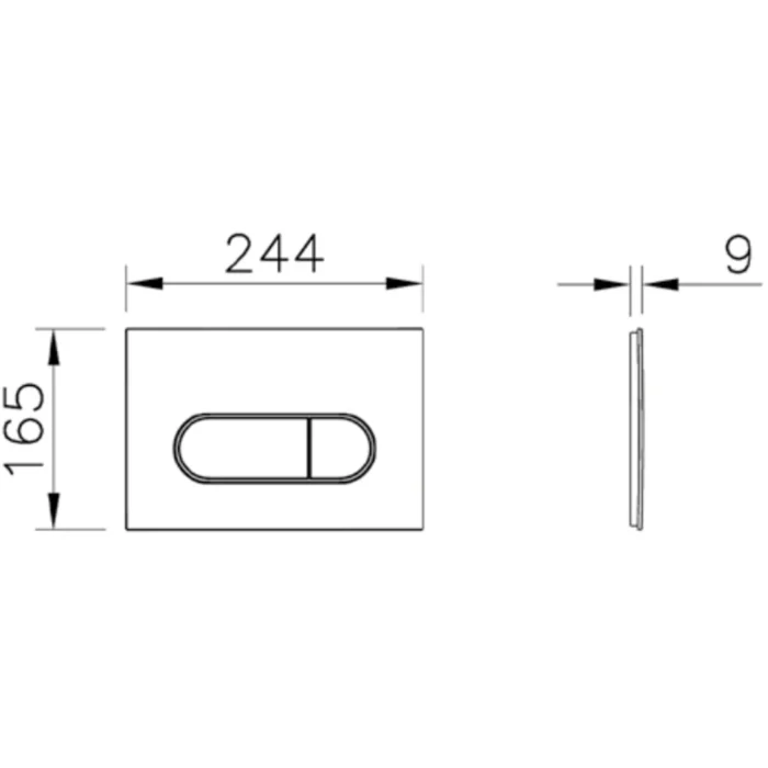 Vitra Root Round Kumanda Paneli, Mat Gri - 740-2286 - Kumanda Paneli - 1