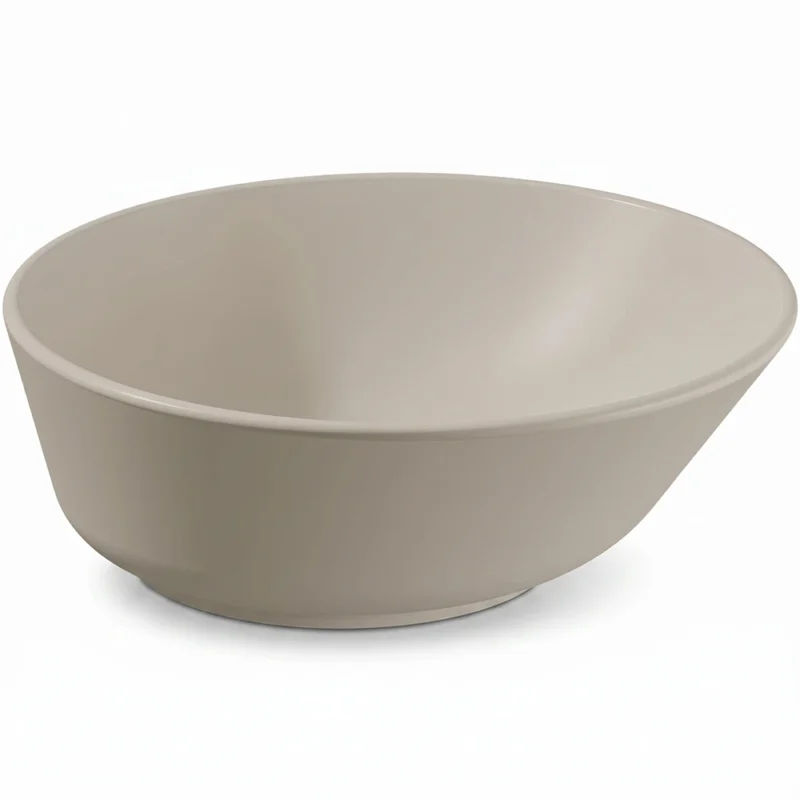 Vitra Geo Çanak Lavabo Yuvarlak, Kompakt, 40x38 cm, Mat Kum Beji - 7421B022-0016 - Çanak Lavabo