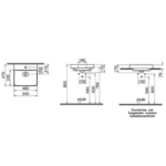 Vitra Metropole Çanak Lavabo Kare, 50x47 cm, Beyaz - Görsel 2