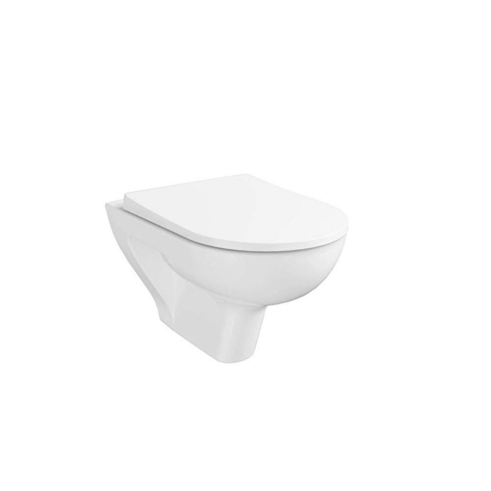 7701L003-0850 Vitra S20 Round Asma Klozet Smoothflush, 52 cm, Beyaz - Görsel 1