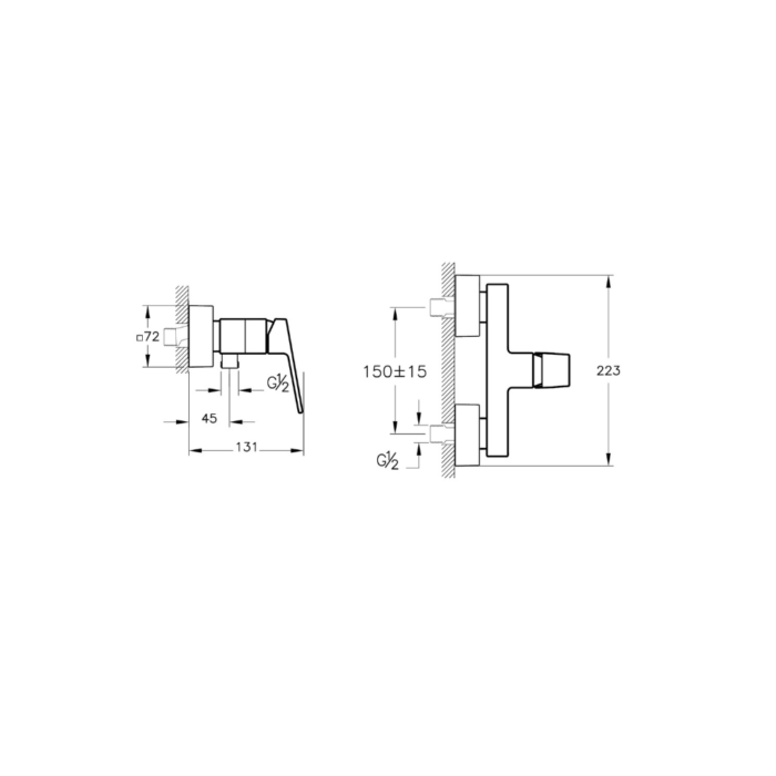 Vitra Minimax Square Duş Bataryası, Soft Bakır - Görsel 2